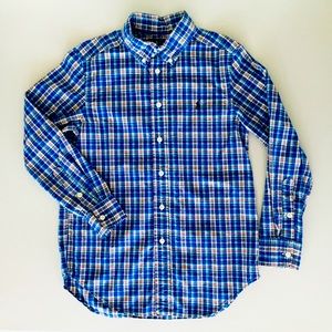 Boys Ralph Lauren Plaid Button Down Dress Shirt